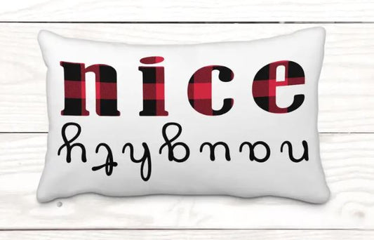 Pillow Cover - Naughty or Nice