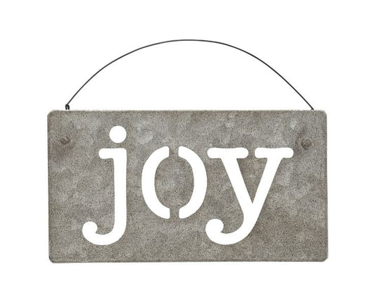Metal 'Joy' Ornament