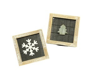 Snowflake / Tree Double-Sided Sign